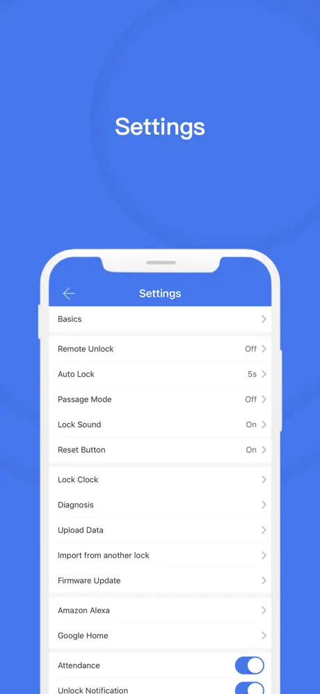TTLock app screenshot